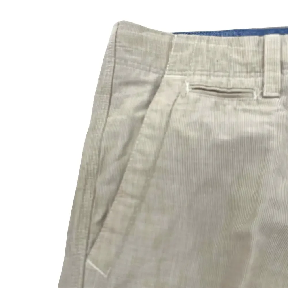 Banana Republic men’s linen pin striped straight leg trousers pants